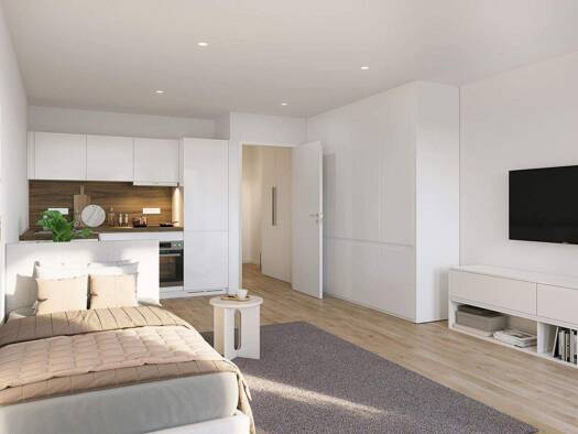 Wohnung zur Miete 632 € 1 Zimmer 39,1 m² 2. Geschoss frei ab sofort Bissingerstr. 2 Erlangen-Süd Erlangen 91052