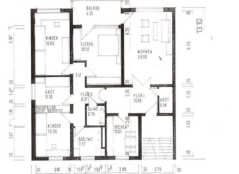 Wohnung zur Miete 1.090 € 5 Zimmer 125 m² frei ab sofort Beim Heiligental 3 Möhringen Tuttlingen 78532