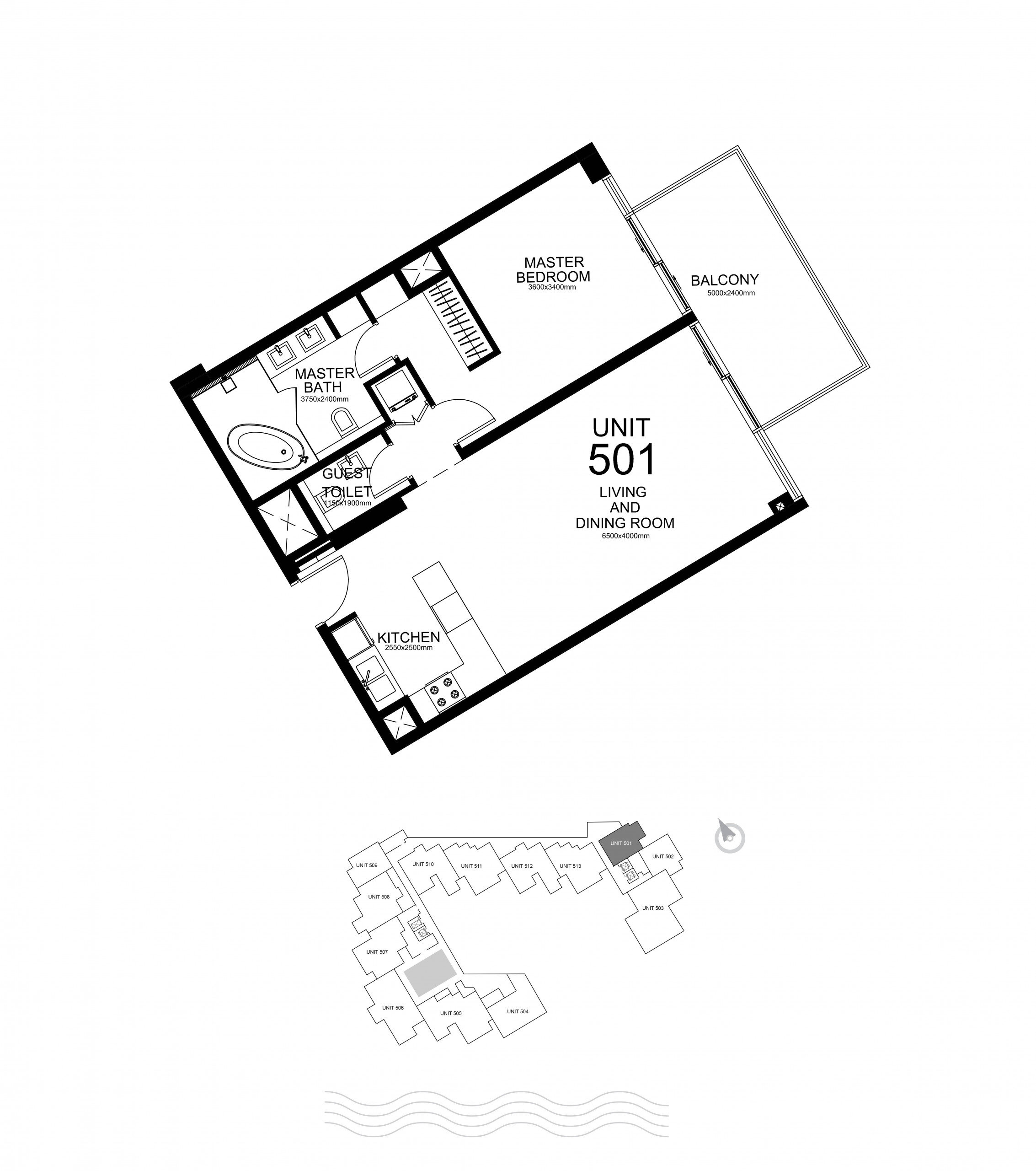 Studio zum Kauf 543.841 € 2 Zimmer 86 m²<br/>Wohnfläche 6.<br/>Geschoss Al Wakrah 2977