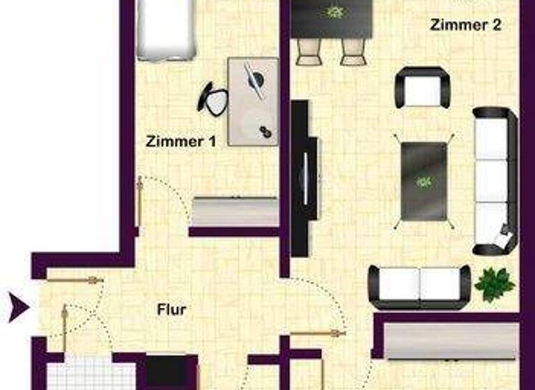Wohnung zur Miete 360 € 3 Zimmer 58 m² 2. Geschoss frei ab 15.04.2026 Albert-Schweitzer-Straße 6 Altendorf Chemnitz 09116