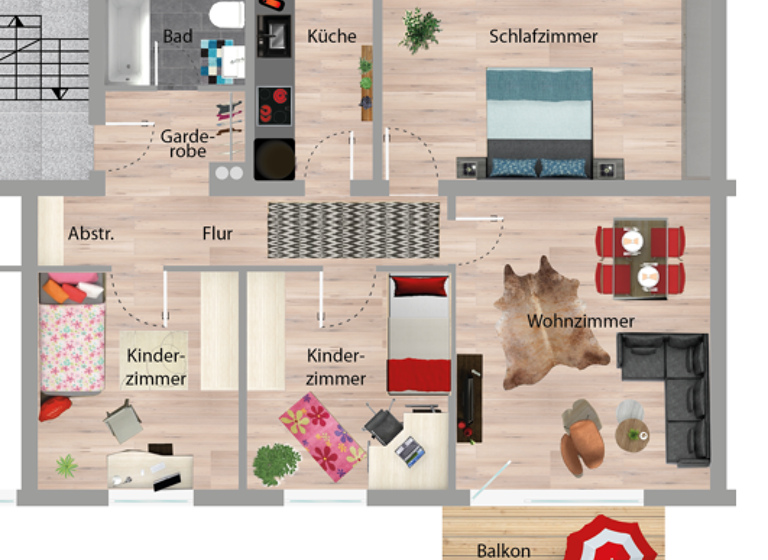 Wohnung zum Kauf 180.000 € 4 Zimmer 99 m² 2. Geschoss Waldkraiburg 84478
