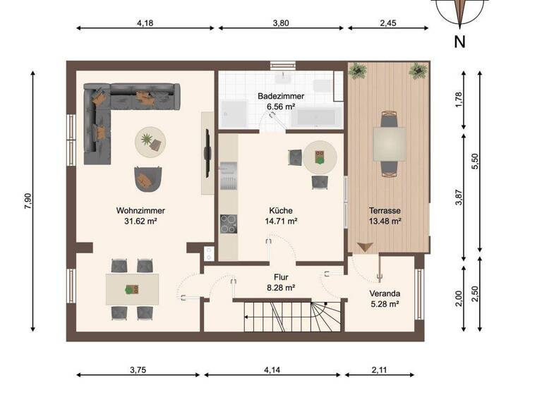 Doppelhaushälfte zum Kauf 79.000 € 3 Zimmer 108,1 m² 2.485 m² Grundstück Eimersleben Vorwerk Eimersleben 39343