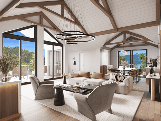 Penthouse zum Kauf - Erstbezug provisionsfrei 895.300 € 3 Zimmer 120,9 m² 2. Geschoss Gollenshausen Gstadt am Chiemsee 83257