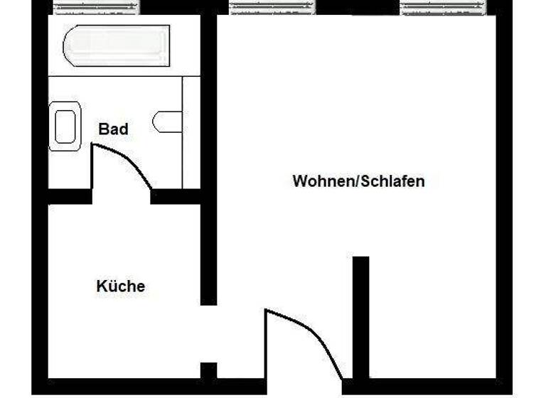 Studio zur Miete 300 € 1 Zimmer 30 m² frei ab 15.03.2026 Schmidt-Rühl-Straße 36a Schönefeld-Abtnaundorf Leipzig 04347