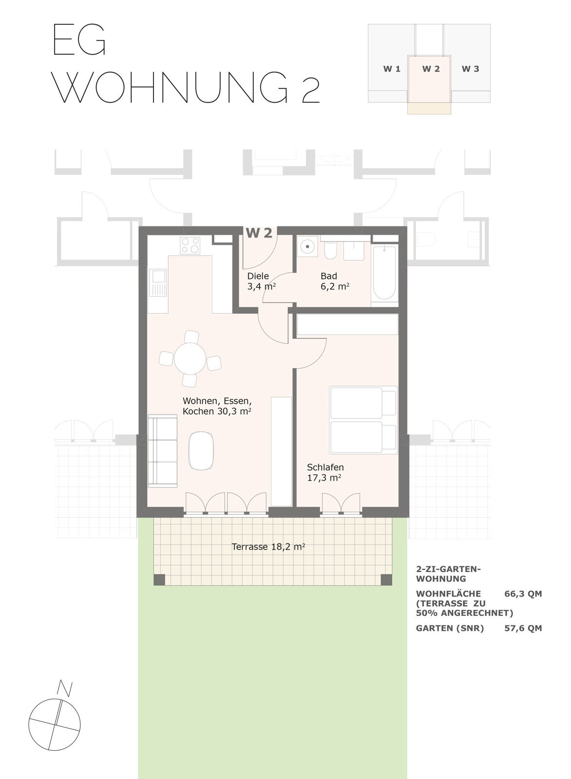 Wohnung zum Kauf provisionsfrei 534.000 € 2 Zimmer 66,3 m²<br/>Wohnfläche Gartenberg Geretsried 82538