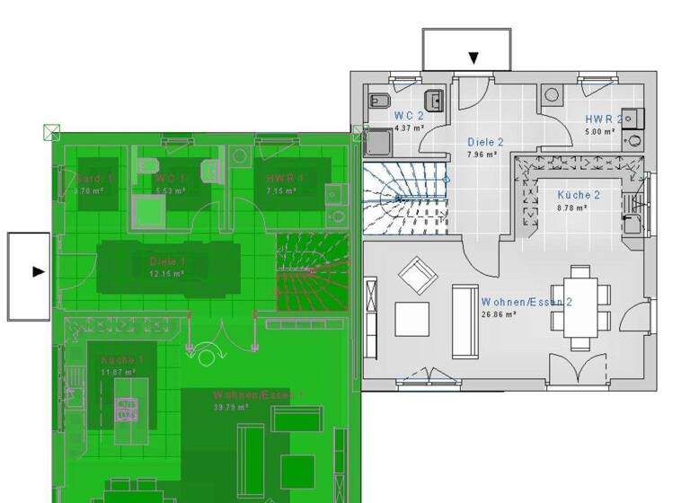 Doppelhaushälfte zum Kauf 378.000 € 4 Zimmer 108 m² 348 m² Grundstück Trittau 22946