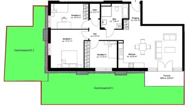 Terrassenwohnung zur Miete 1.957 € 4 Zimmer 103 m² EG frei ab sofort Kaiser-Friedrich-Straße 101 Eiche Potsdam 14469