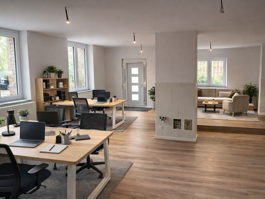 Offene Bürofläche zur Miete provisionsfrei 850 € 2 Zimmer 86 m² Bürofläche Mötzlicher Straße 3 Trotha Halle (Saale) 06118