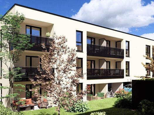 Wohnung zum Kauf - Neubau provisionsfrei 169.900 € 1 Zimmer 24,4 m² 1. Geschoss Schlesische Straße Straubing Straubing 94315