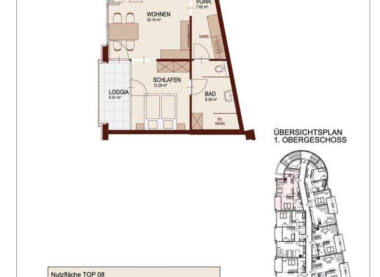 Wohnung zum Kauf - Erstbezug 322.175 € 2 Zimmer 59,4 m² Lind Villach 9500