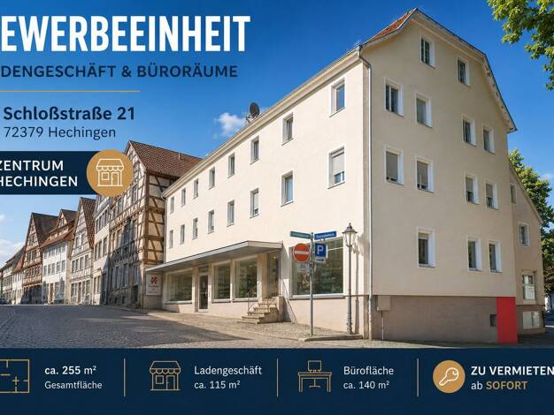 Bürofläche zur Miete provisionsfrei 440 m² Bürofläche Schloßstraße 21 Hechingen Hechingen 72379