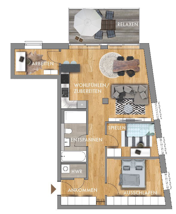 Wohnung zur Miete 1.687 € 4 Zimmer 84,3 m²<br/>Wohnfläche 4.<br/>Geschoss 01.12.2024<br/>Verfügbarkeit Emil-Fuchs-Str. 5 Zentrum - Nordwest Leipzig 04105