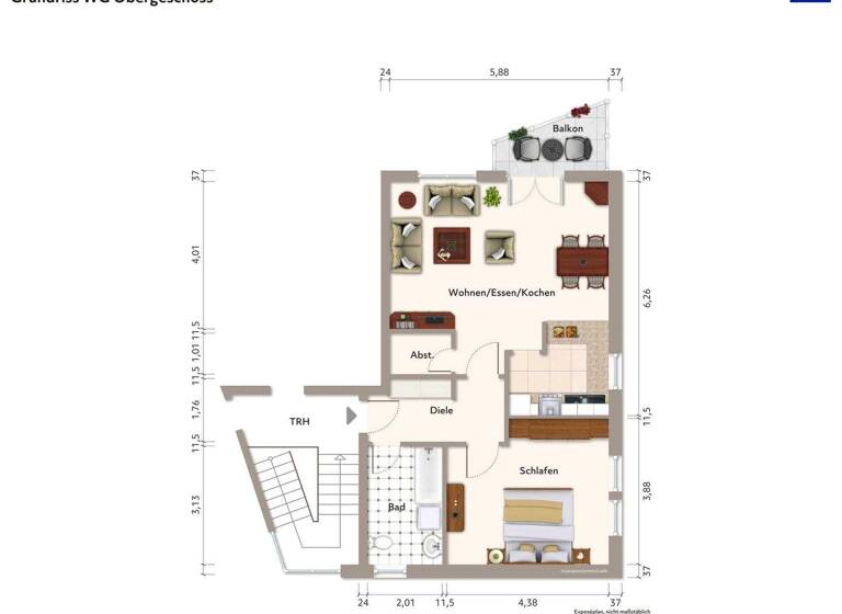 Wohnung zum Kauf 259.000 € 2 Zimmer 61,4 m² Hittfeld Seevetal 21218