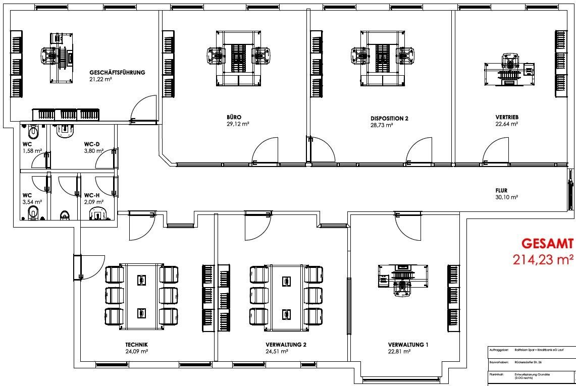 Büro-/Praxisfläche zur Miete provisionsfrei 1.715 € 7 Zimmer 214 m²<br/>Bürofläche Rückersdorfer Str. 26 Röthenbach Röthenbach an der Pegnitz 90552