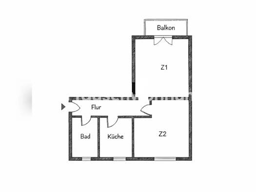 Wohnung zur Miete Tauschwohnung 519 € 2 Zimmer 50 m² 2. Geschoss Babelsberg Nord Potsdam 14482