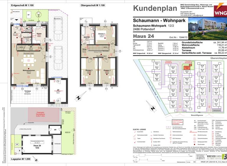 Haus zum Kauf - Erstbezug 532.745 € 4 Zimmer 118,2 m² 235,6 m² Grundstück frei ab sofort Schaumann-Wohnpark 12 Pottendorf 2486