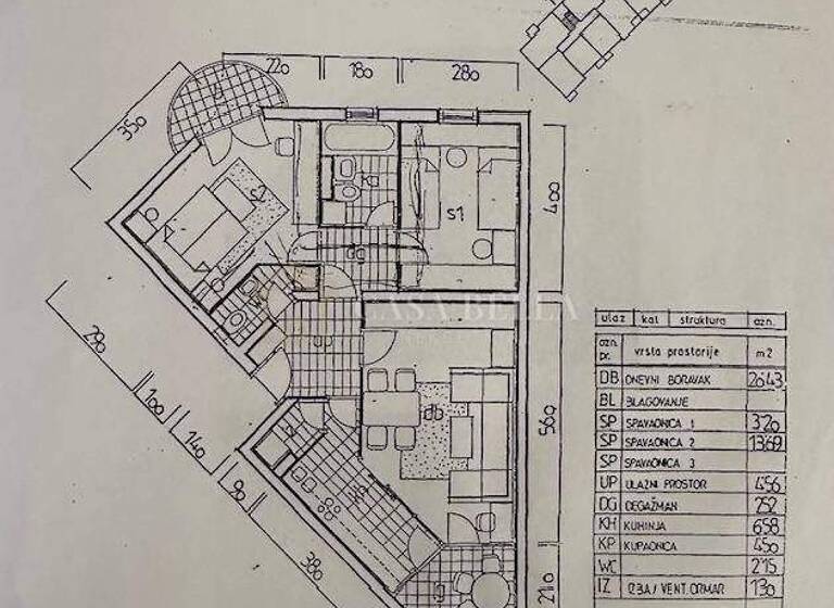Wohnung zum Kauf 299.000 € 3 Zimmer 77 m² 3. Geschoss Selce, Crikvenica Selce