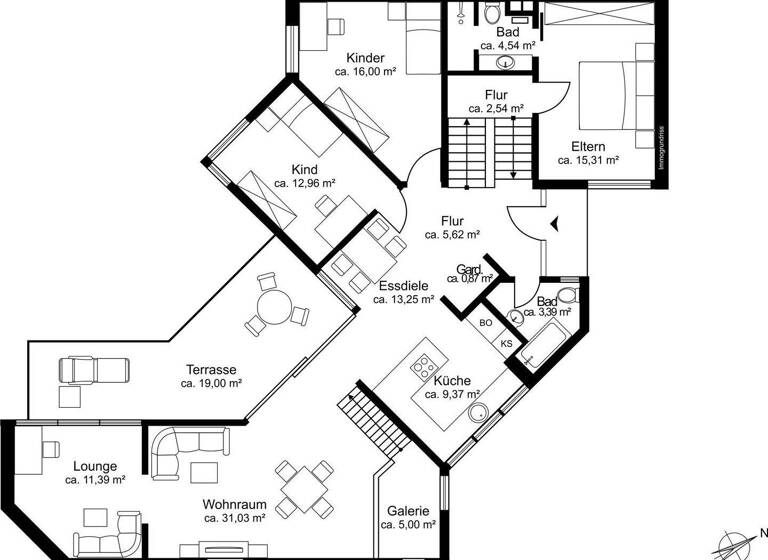 Einfamilienhaus zum Kauf 1.160.000 € 5 Zimmer 126 m² 442 m² Grundstück frei ab sofort Niederpöcking Pöcking 82343