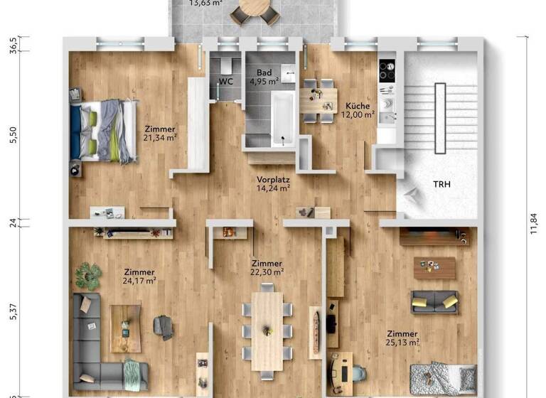 Wohnung zum Kauf 349.000 € 4 Zimmer 132 m² 5. Geschoss frei ab 01.05.2026 Süd Ludwigshafen am Rhein 67061
