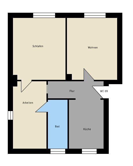 Wohnung zum Kauf 120.000 € 3 Zimmer 59,3 m²<br/>Wohnfläche 2.<br/>Geschoss Seehausen Leipzig 04356