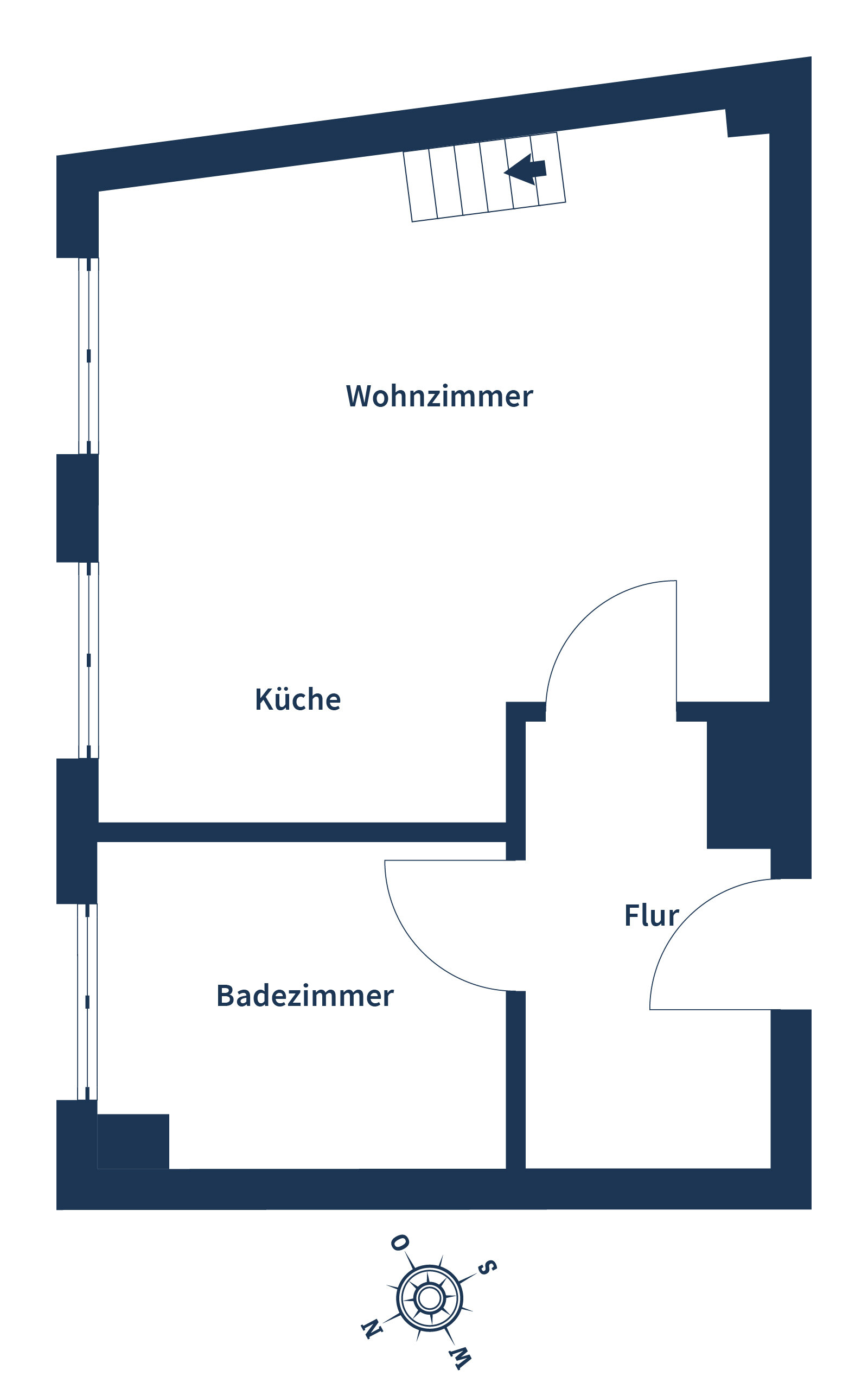 Wohnung zum Kauf 99.000 € 1 Zimmer 32 m²<br/>Wohnfläche 2.<br/>Geschoss Rheinhausen Oberhausen-Rheinhausen 68794