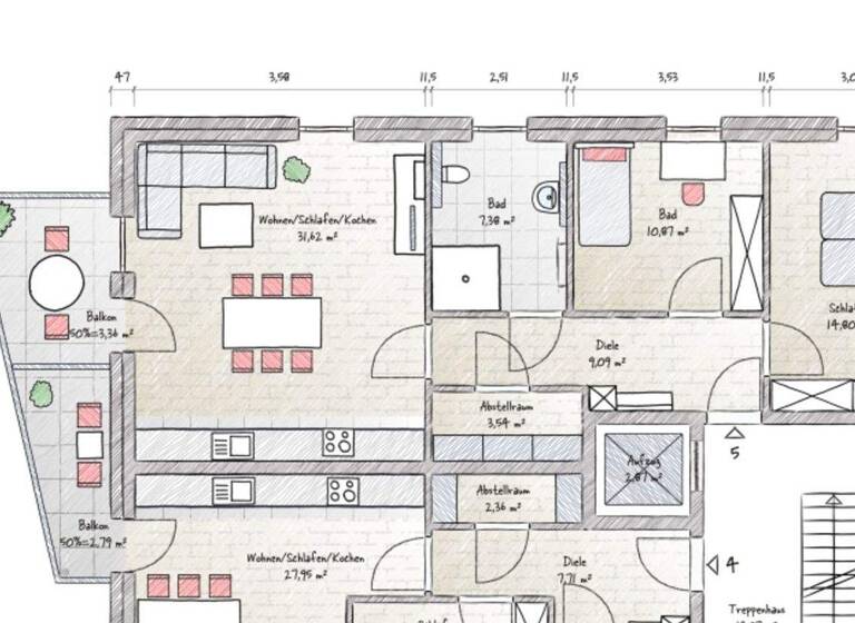 Wohnung zum Kauf - Erstbezug provisionsfrei 349.000 € 3 Zimmer 80,7 m² Steinfurter Straße 15 Ascheberg 59387
