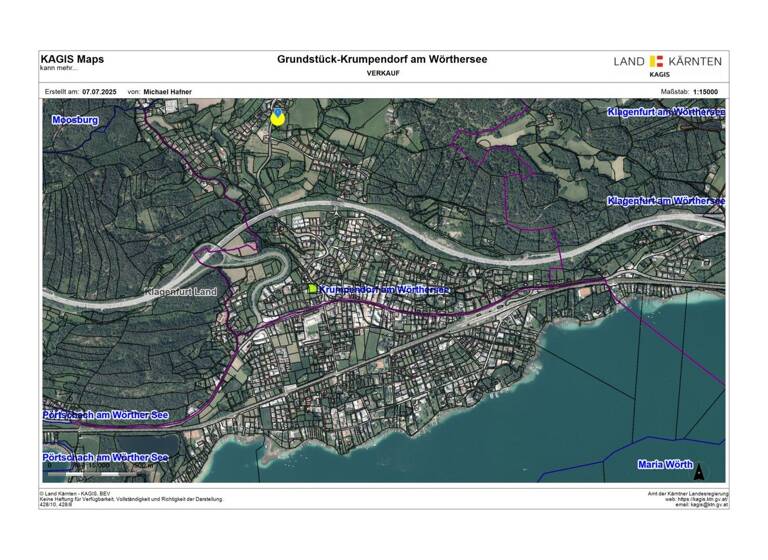 Grundstück zum Kauf 249.000 € 1.515 m² Grundstück Krumpendorf 9201