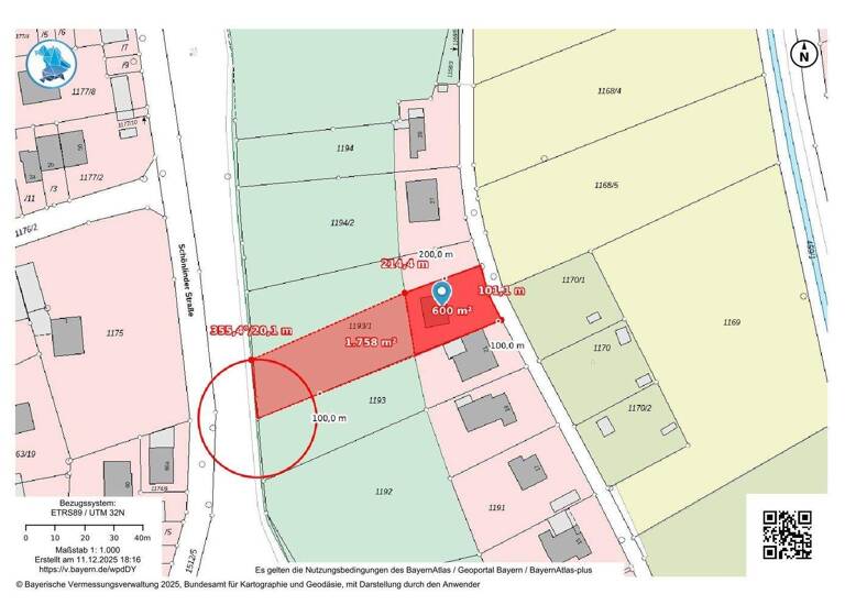 Grundstück zum Kauf 250.000 € 1.758 m² Grundstück Schongau 86956