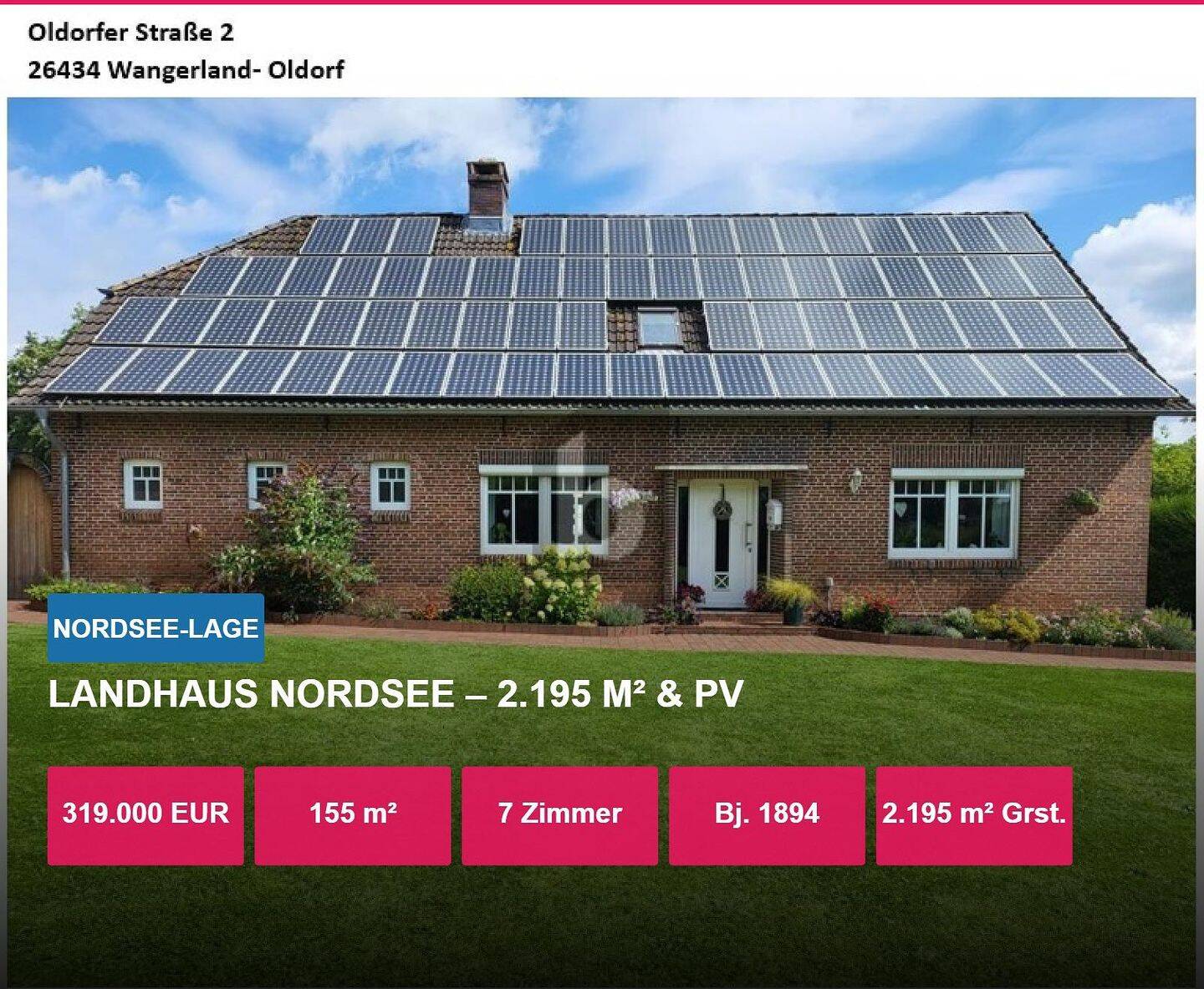 Einfamilienhaus zum Kauf, Wangerland