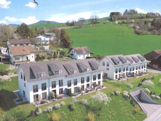 Reihenmittelhaus zur Miete - Erstbezug 2.500 CHF 6,5 Zimmer 165 m² 207 m² Grundstück frei ab 01.10.2025 Schaffhauserstrasse Schleitheim 8226