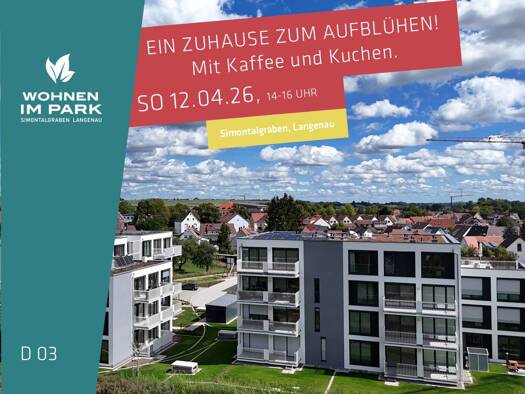 Wohnung zum Kauf - Neubau provisionsfrei 318.900 € 2 Zimmer 61,3 m² EG Am Simontalgraben 23 Langenau 89129