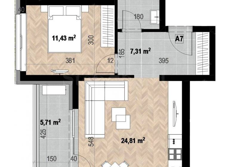 Studio zum Kauf 195.000 € 2 Zimmer 75 m² Sofia