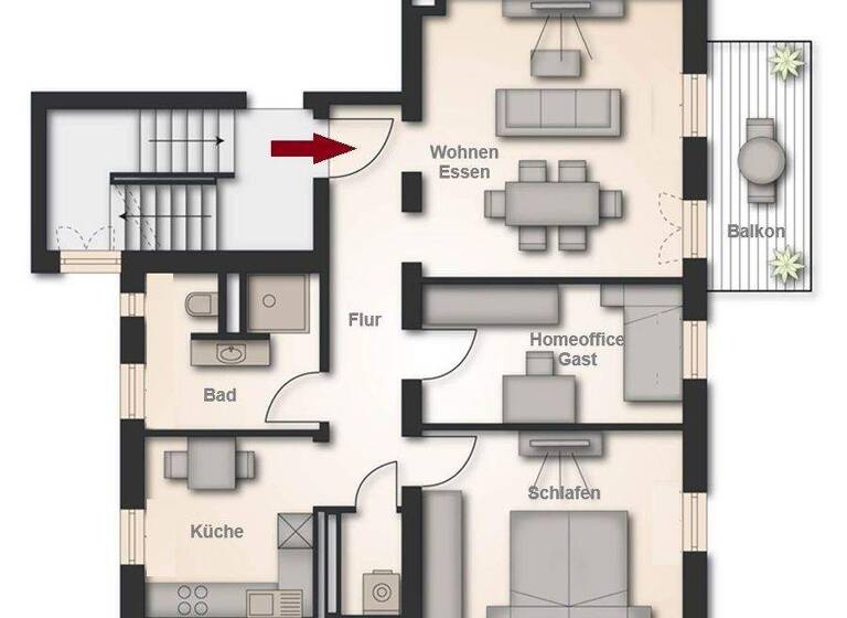 Wohnung zur Miete - Erstbezug 1.300 € 3 Zimmer 78 m² Geschoss 1/2 frei ab 01.03.2026 Loher Moos Nürnberg 90411