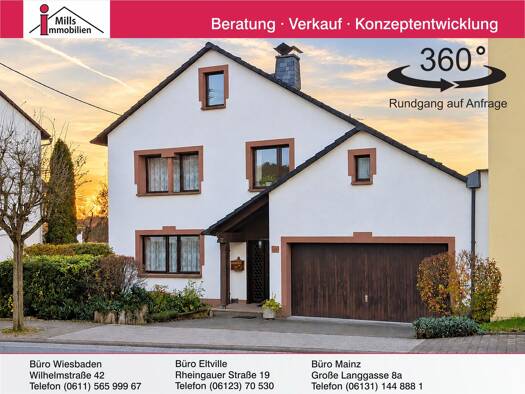 Einfamilienhaus zum Kauf 368.000 € 10 Zimmer 200 m² 1.053 m² Grundstück Presberg Rüdesheim am Rhein 65385