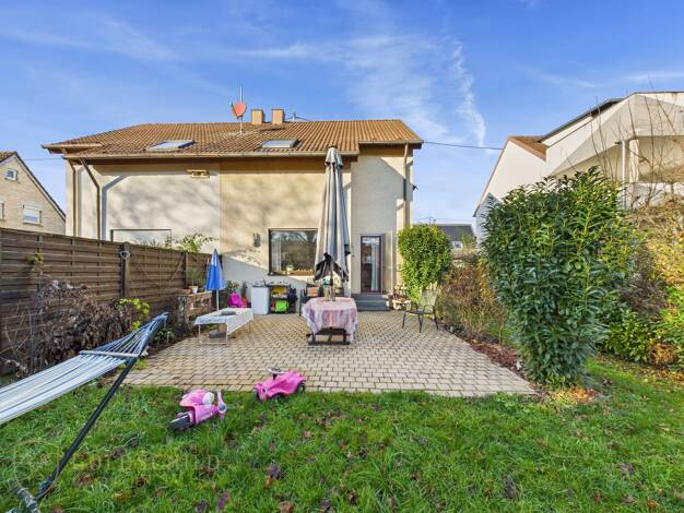 Doppelhaushälfte zum Kauf 540.000 € 4 Zimmer 120 m² 345 m² Grundstück Zizishausen Nürtingen / Zizishausen 72622