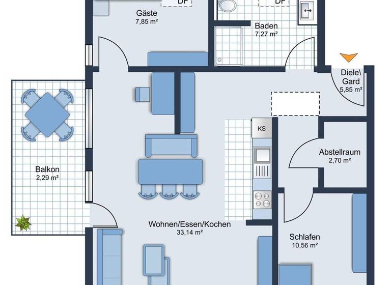 Wohnung zum Kauf - Erstbezug provisionsfrei 429.000 € 3 Zimmer 69,7 m² frei ab 30.06.2026 Mühlried Schrobenhausen / Mühlried 86529