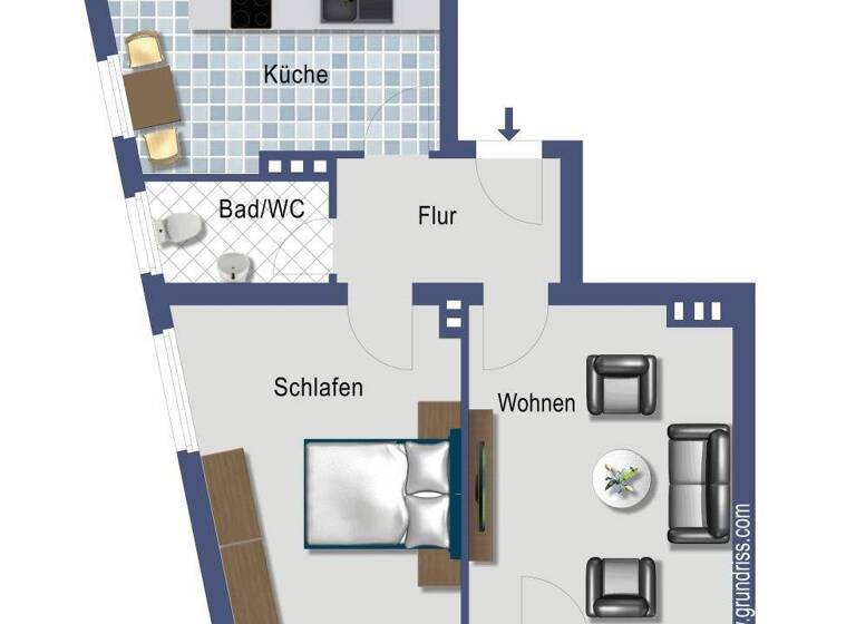 Wohnung zum Kauf provisionsfrei 222.000 € 2 Zimmer 52,3 m² 1. Geschoss Graf-Recke-Straße 143 Düsseltal Düsseldorf 40237