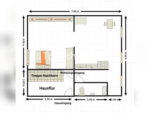 Wohnung zur Miete Tauschwohnung 300 € 1 Zimmer 35 m² EG Kaldauen Siegburg 53721