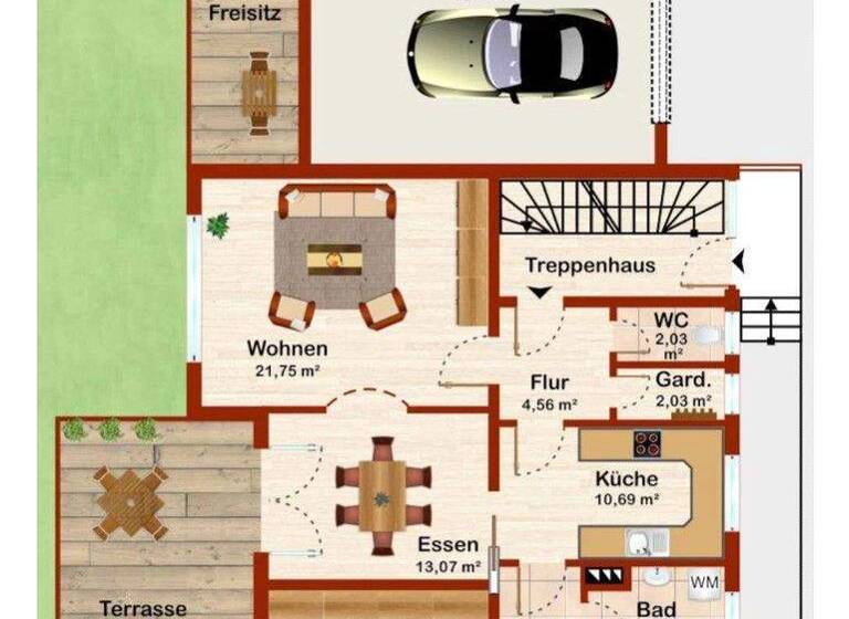 Wohnung zum Kauf provisionsfrei 399.000 € 4 Zimmer 94 m² EG Kagers Straubing 94315