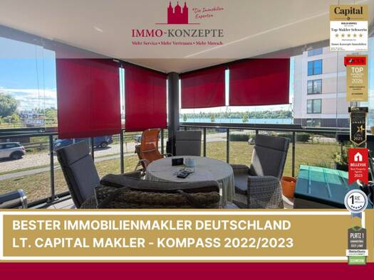 Wohnung zur Miete 1.219 € 3 Zimmer 106 m² Werdervorstadt Schwerin 19055