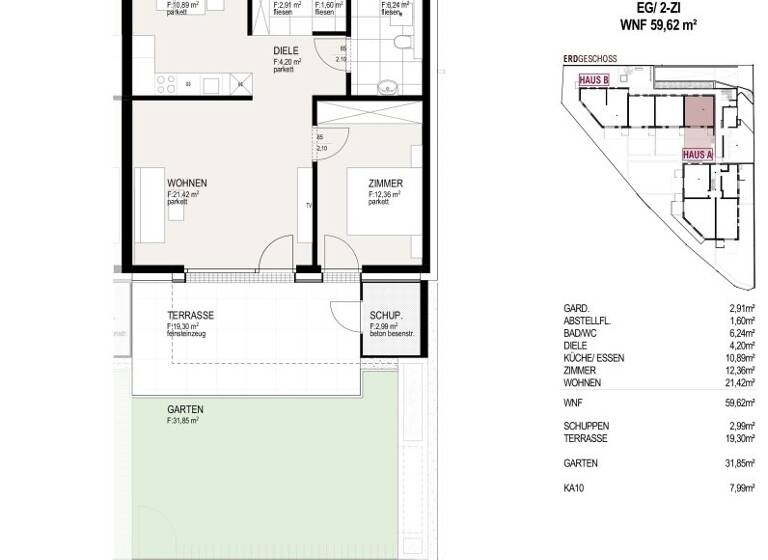 Wohnung zum Kauf - Erstbezug 507.000 € 2 Zimmer 60 m² Südtiroler Straße 2 Hall in Tirol 6060