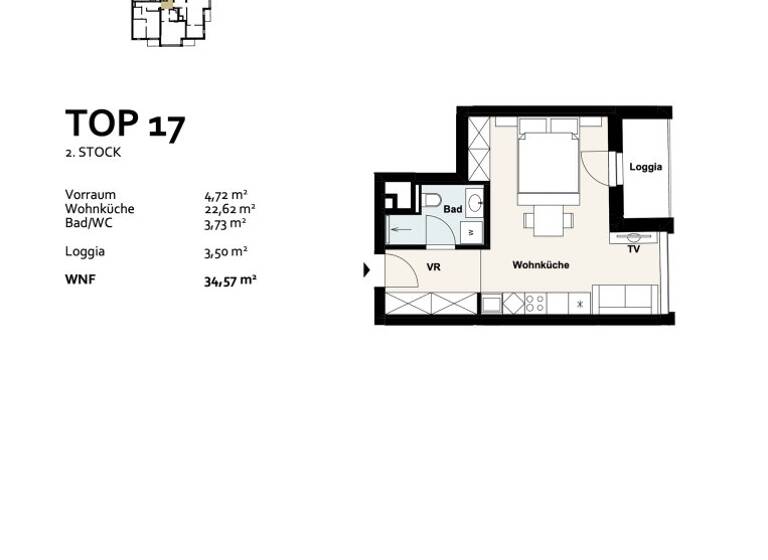 Studio zum Kauf - Erstbezug 226.817 € 1 Zimmer 34,6 m² 2. Geschoss Baumergasse 2a Wien 1210