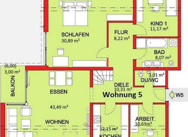 Wohnung zum Kauf provisionsfrei 646.000 € 4 Zimmer 132,7 m² 3. Geschoss Dornstetten 72280