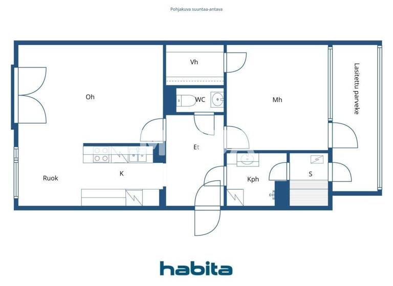 Studio zum Kauf 364.000 € 2 Zimmer 64 m² 5. Geschoss Lapinrinne 2 G Helsinki 00180