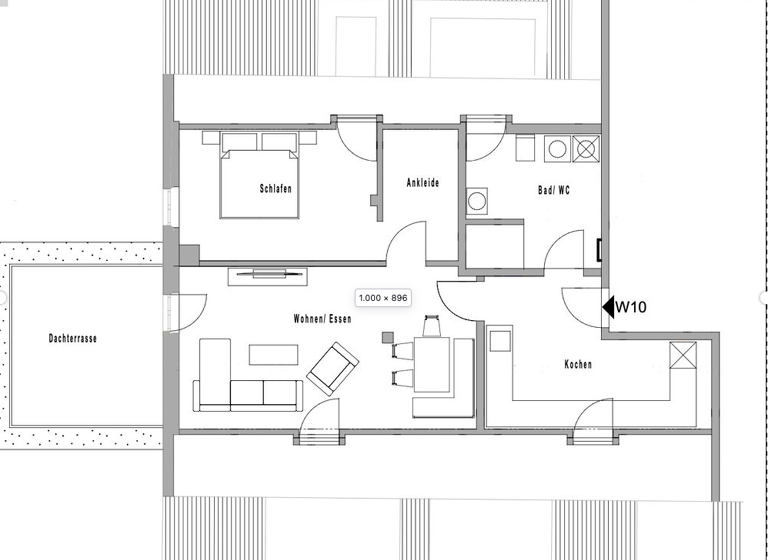Wohnung zur Miete 972 € 2 Zimmer 72 m² 3. Geschoss frei ab 01.06.2026 Hauptstraße 51 Rückersdorf 90607