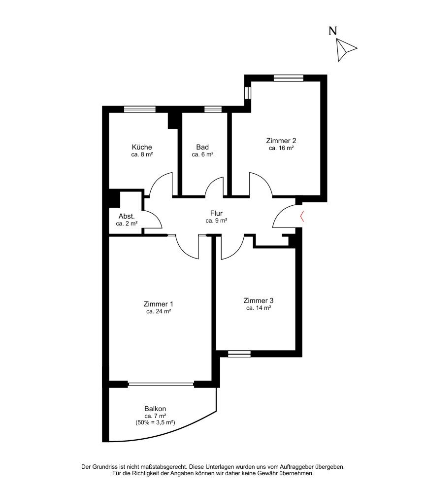 Wohnung zum Kauf 379.000 € 3 Zimmer 82 m²<br/>Wohnfläche 1.<br/>Geschoss Osdorf Hamburg 22549