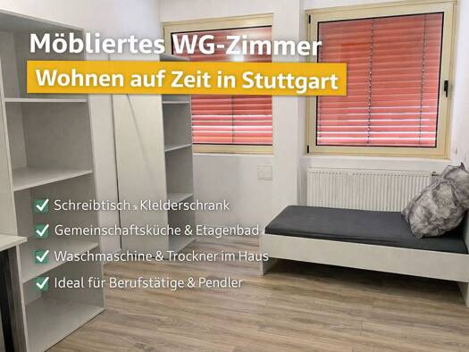 WG-Zimmer zur Miete auf Zeit 570 € 16 m² frei ab 01.12.2026 Hedelfinger Straße Wangen Wangen 70327