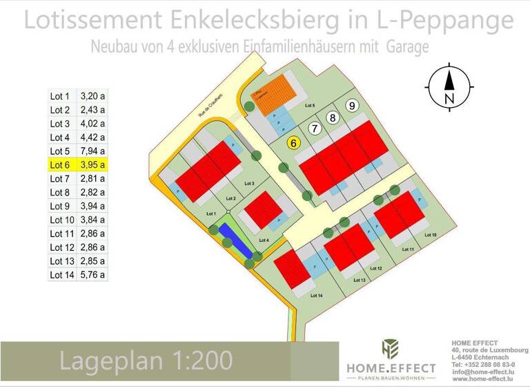 Reihenendhaus zum Kauf provisionsfrei 1.346.289 € 6 Zimmer 188,7 m² 395 m² Grundstück Peppange