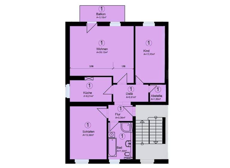Wohnung zum Kauf 275.000 € 3 Zimmer 86 m² Dölitz-Dösen Leipzig 04279