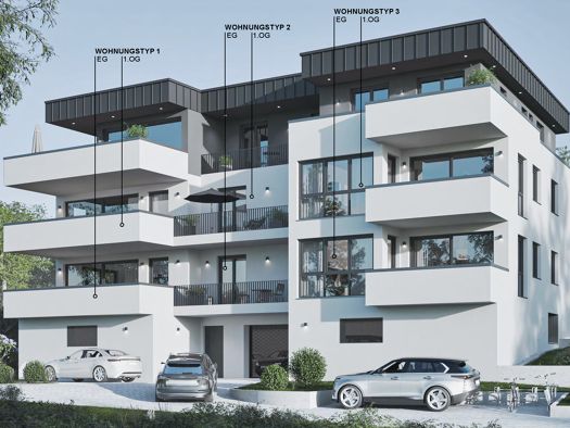Wohnung zum Kauf - Erstbezug provisionsfrei 567.100 € 3 Zimmer 107 m² frei ab 01.04.2026 Gelnhausen 63571